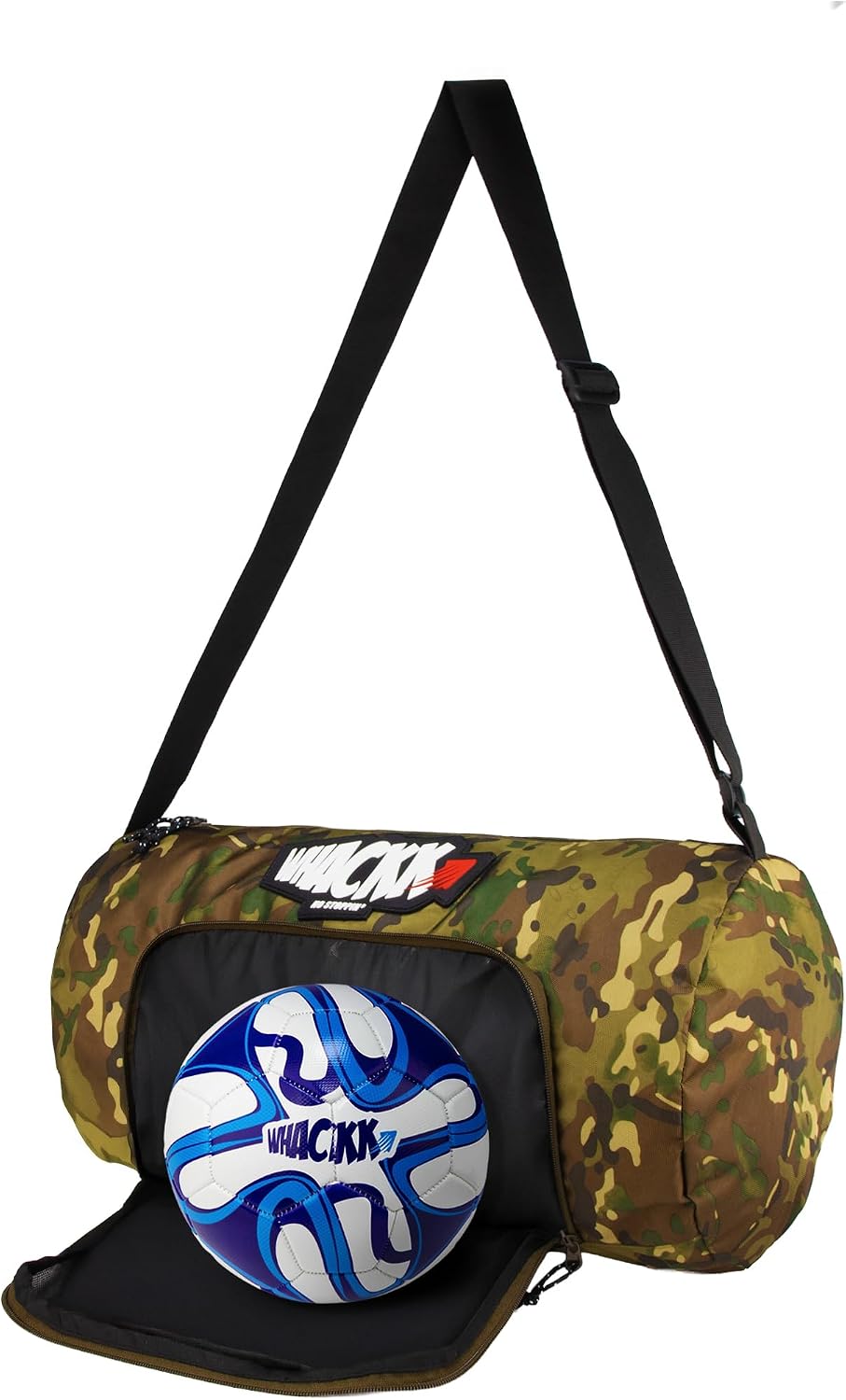 Whackk Track Wild Olive Green 31L |Gym Bags |Fitness Bag|Sports Duffle|Multipurpose Carry Bag |Travel Duffel Bag|Adjustable Strap|Air Ventilated Pocket for Shoes|Unisex|Sports Kit|Kitbag