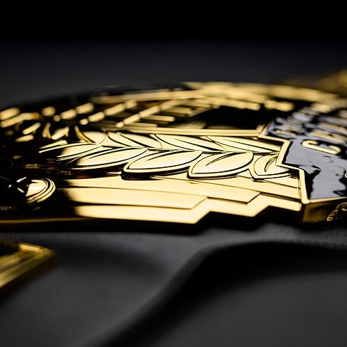 Miniatura 5 de TrophySmack Cinturón de campeonato de fútbol de fantasía  Grabados personalizables  Acabado dorado o plateado, 12 años de ganadores anteriores