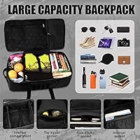 Vista 3 de Protector Plus Mochila táctica de viaje 60L militar Molle bolsa de lona (cubierta de lluvia y parche incluidos)