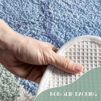 Round Rug 3.3ft, Cute Animals Large Non Slip Super Soft Plush Area Rug for Playroom Nursery Bedroom, Educational Washable Circular Floor Mat for Home Room Decorative (Sea Turtle)