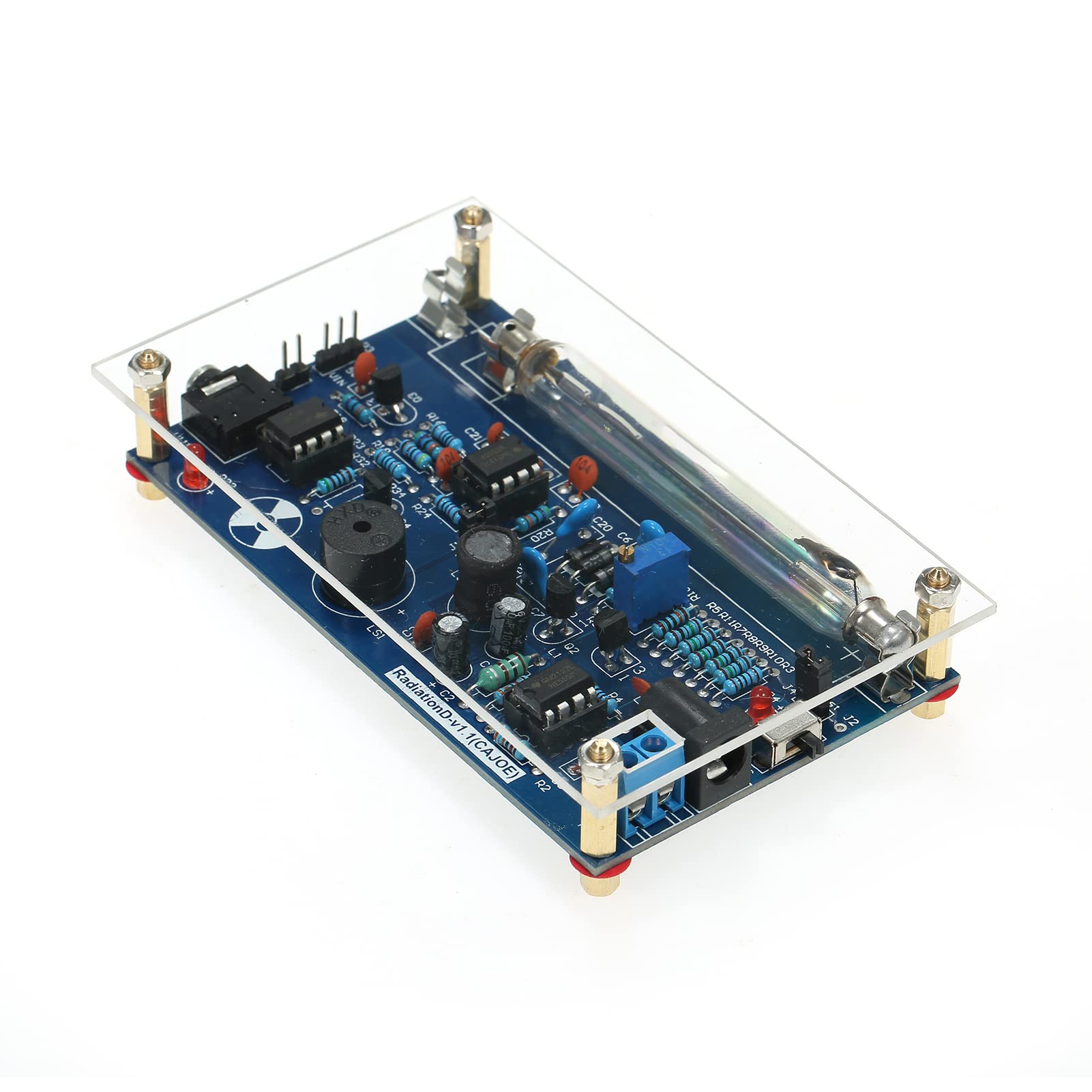 ACAGALA Assembled Radiation Detector System, DIY Miller Tube Tube Nuclear Radiation Detector Geiger Counter Kit Module Experimental Module