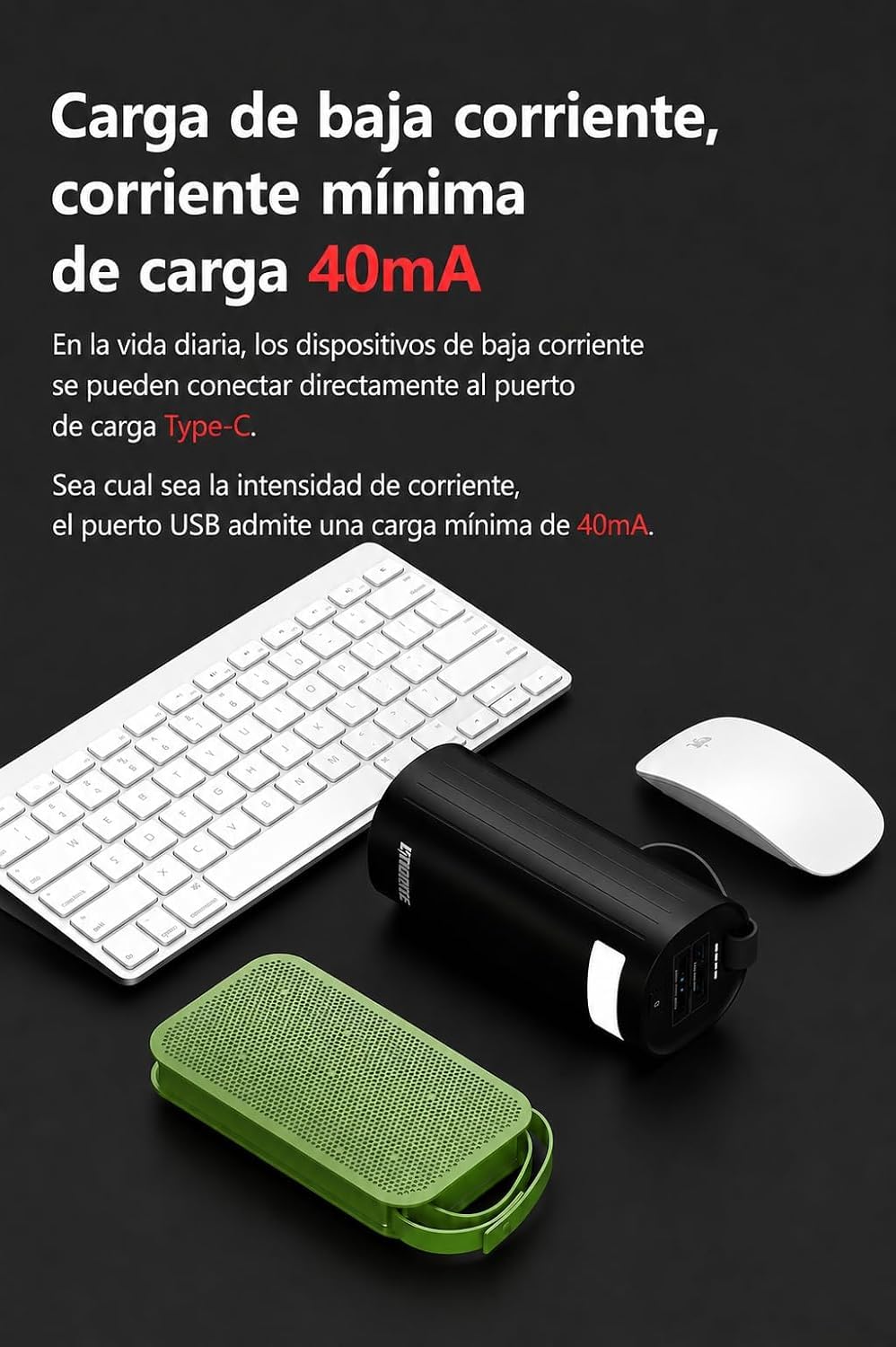 LITIONITE Titan Batería Externa 60000mAh 200W para Ordenador Portátil y MacBook, 2 Puertos USB-C 100W PD3.0, Power Bank LiFePO4 3000 Ciclos, para Tablet, Nintendo Switch y Drone