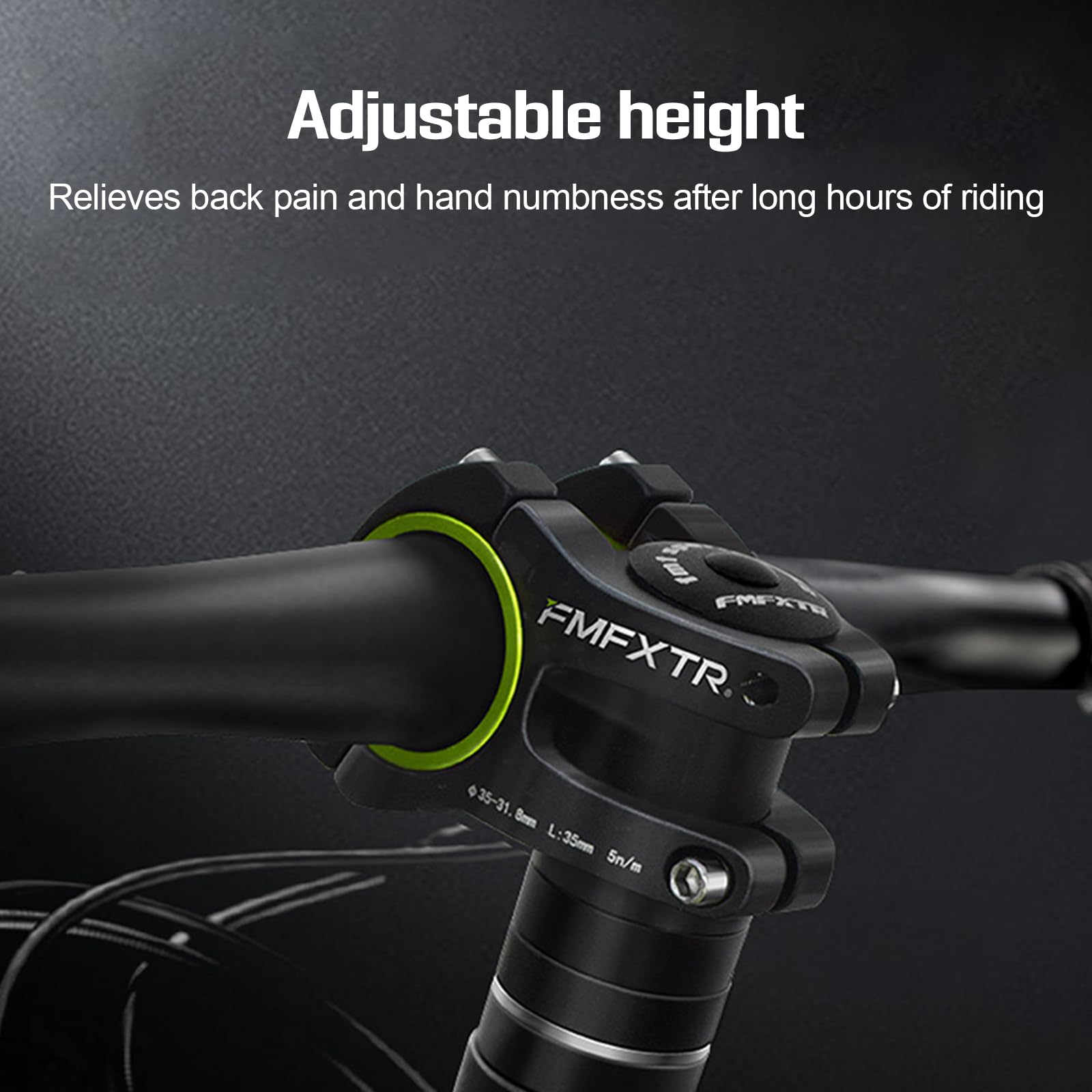 Manubrio per bicicletta, manubrio in alluminio, manubrio per bicicletta, manubrio regolabile, per mountain bike da 28,6 mm, mountain bike, bici da corsa, bici da città