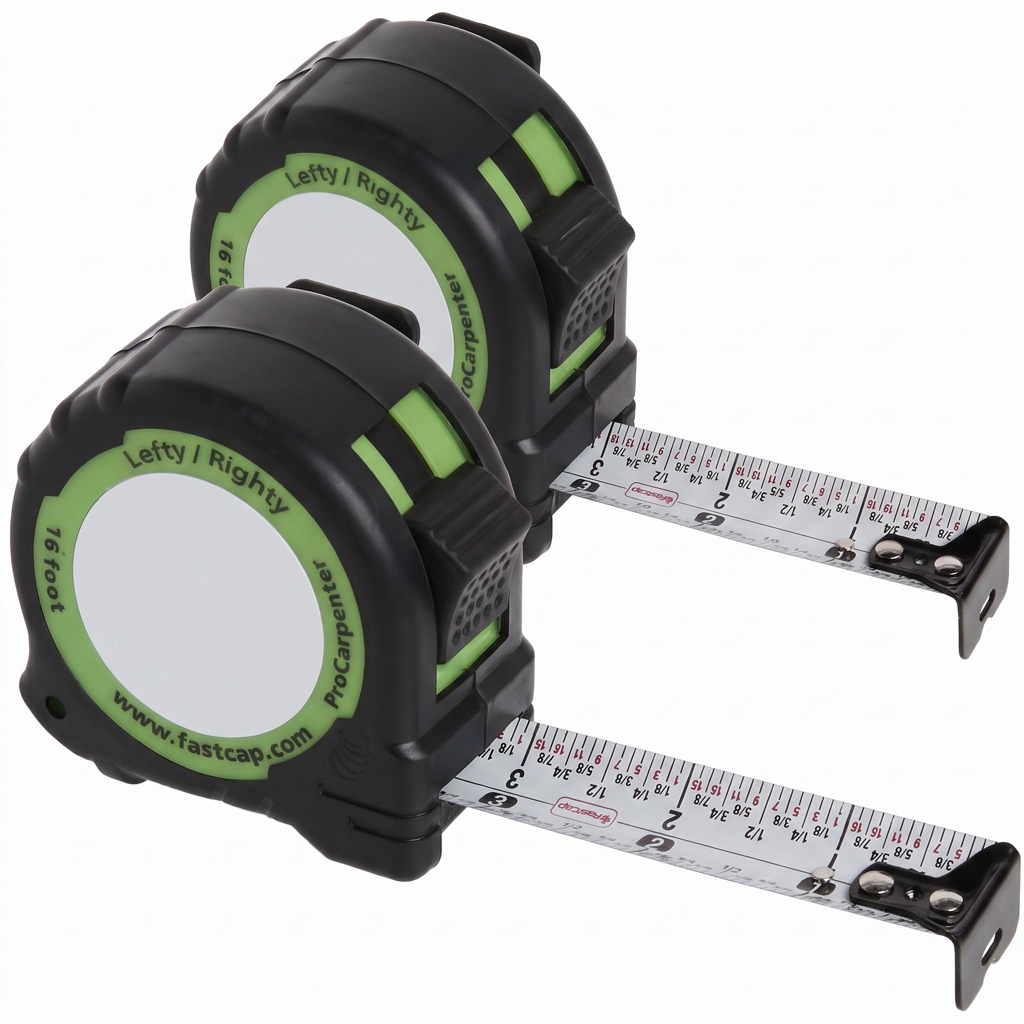 FastCap PSSR-16 16 Foot Pro Carpenter Standard Reverse Measuring Tape (Pack of 2)