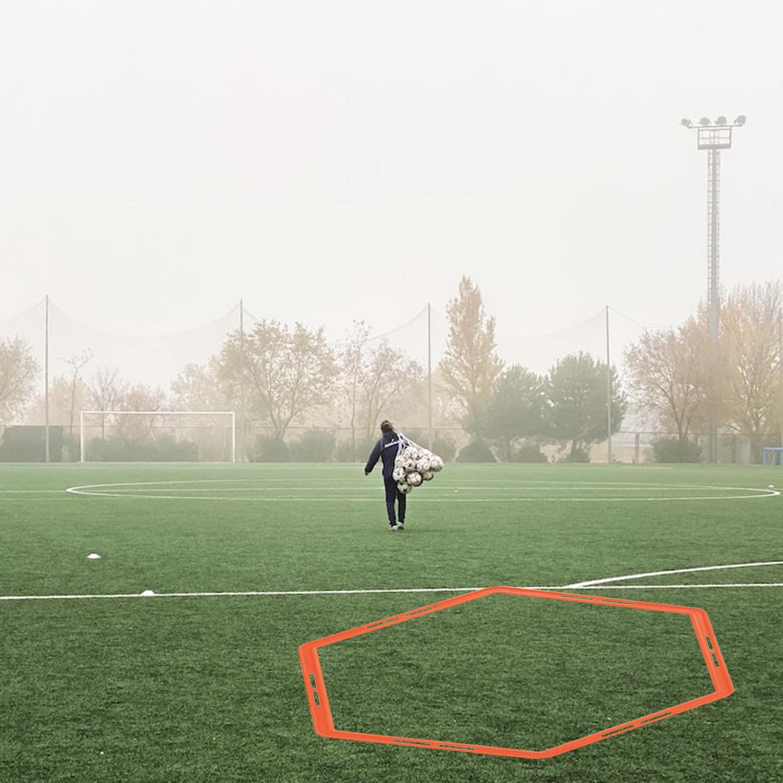 Anillas Hexagonales Multifunción para Entrenamiento de, Escalera de Velocidad Y para Ejercicio Deportivo.