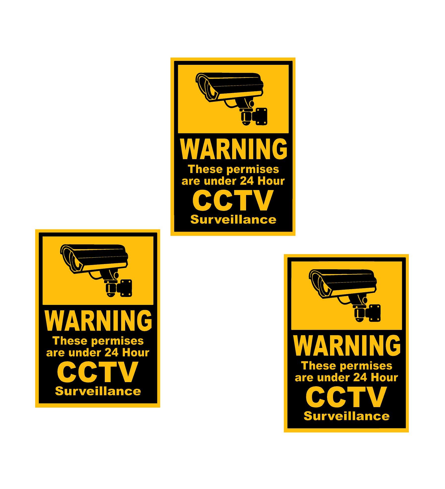 CCTV Warning Logo Sticker