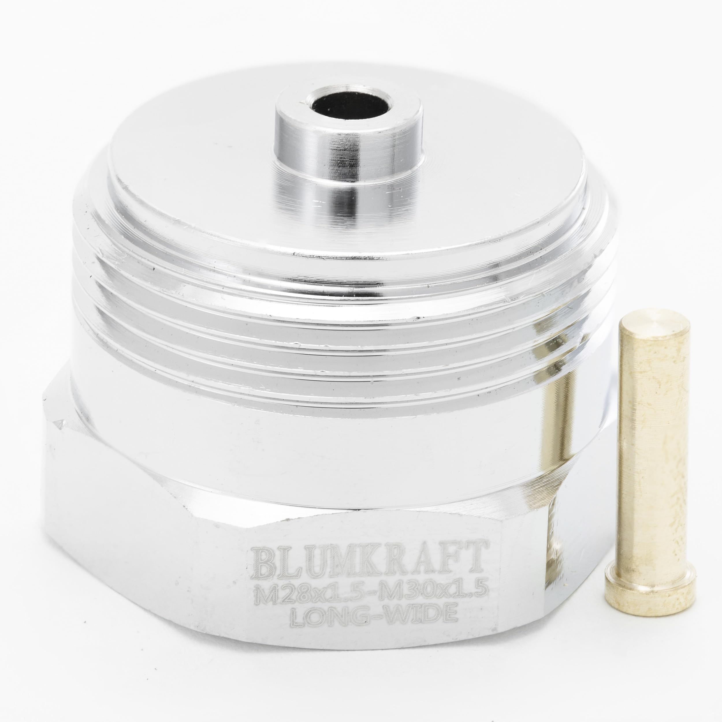 BLUMKRAFT Metal Adapter for TA Radiators M28 x1.5 to M30 x 1.5 for Thermostat/Thermostatic Head M30 x 1.5 Male (M28 Longwide)