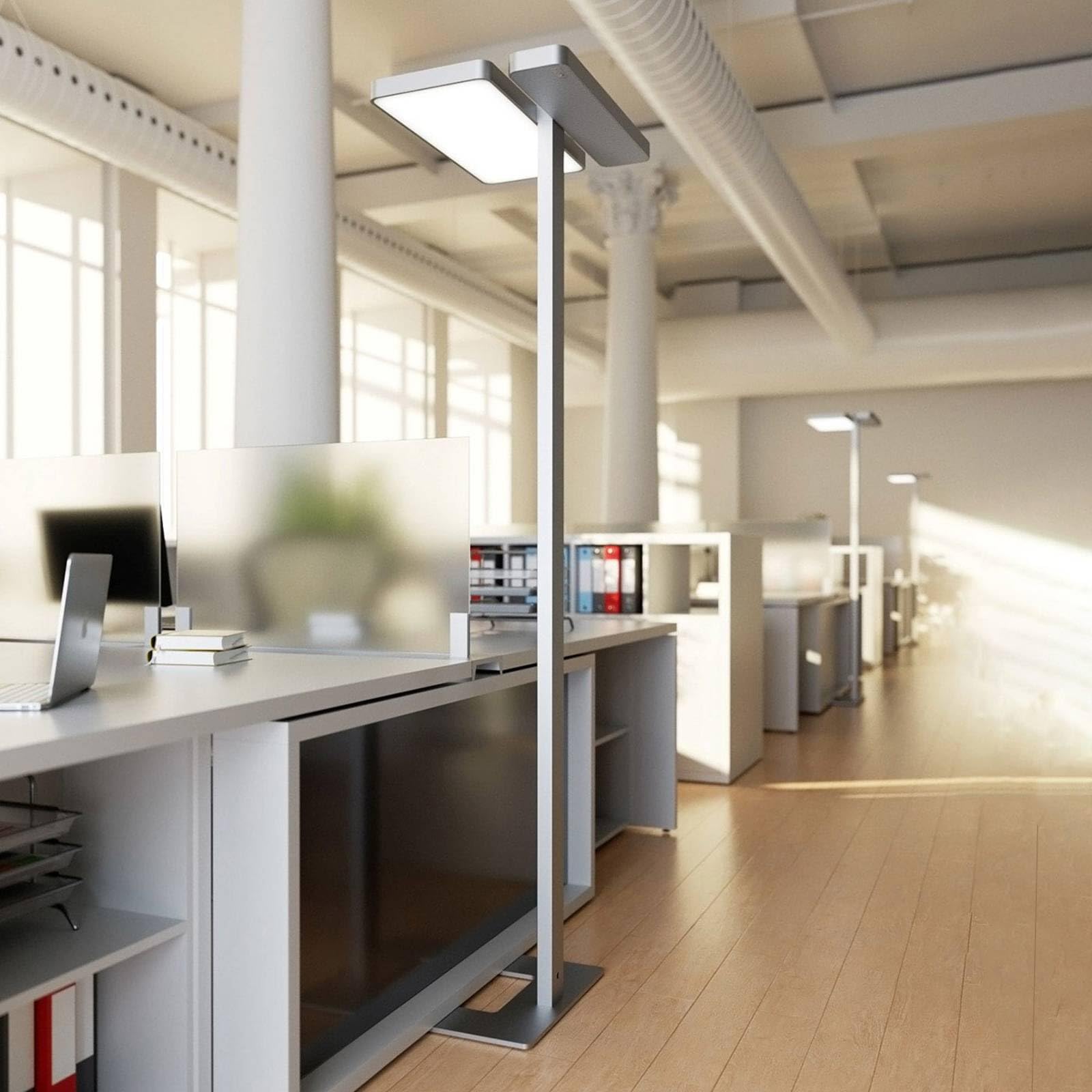 Arcchio Piantana LED da uffici Nelus Neo, dimmer e sensore, Lampada da