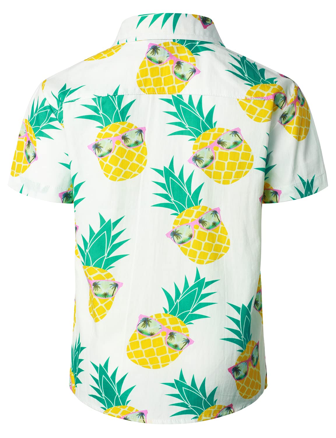 JOGAL Jungen Kurzarm Hawaii Hemd Baumwolle Sommer Freizeit Hemden Für Kinder