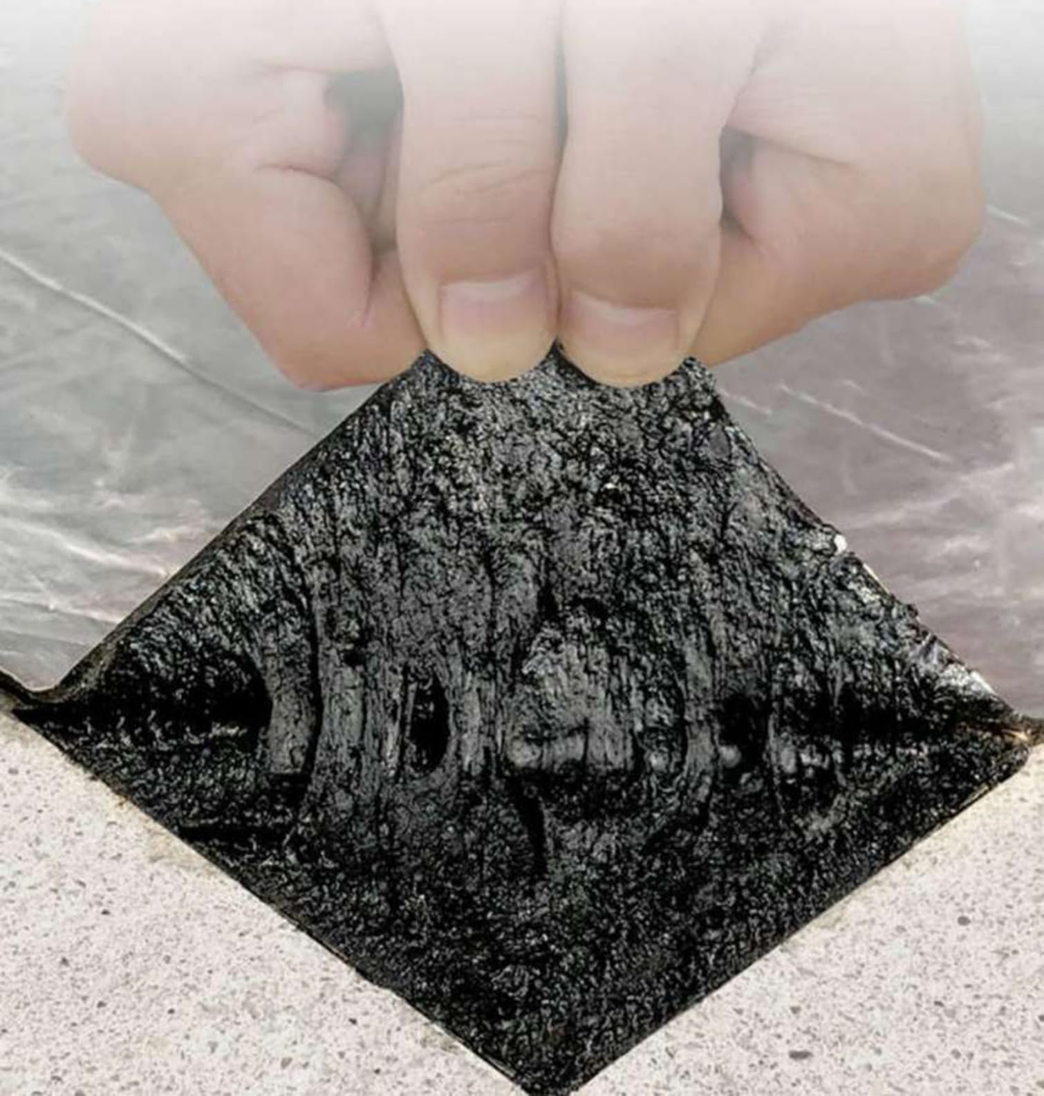 Nastro bituminoso, autoadesivo, impermeabile, sigillante per riparazione di tetti, tende da camper, metallo, finestre e tubi, 0,5 x 4 m, soluzione durevole per la riparazione di crepe
