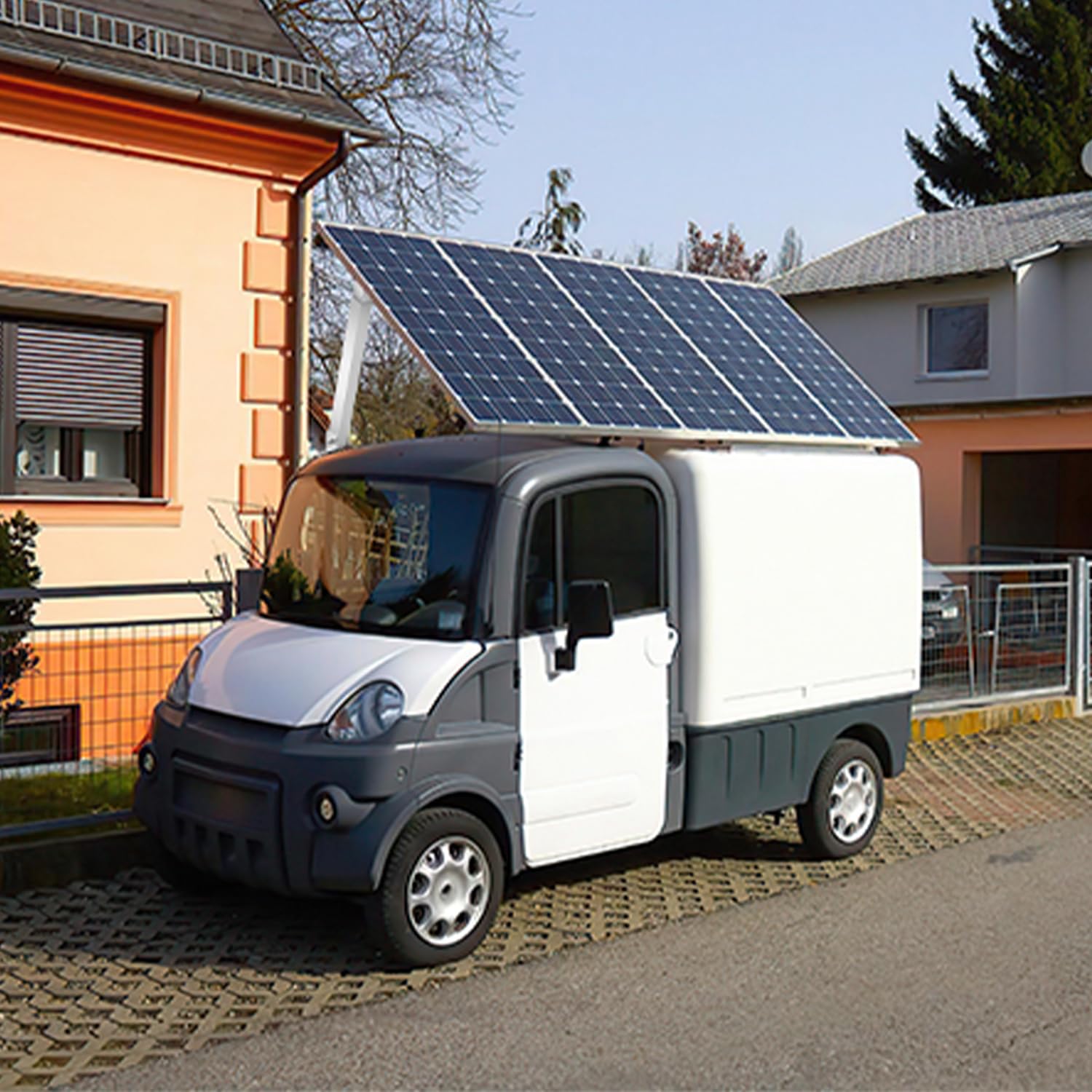 Solarpanel Halterung 4er Set 0-60° verstellbar Aluminium | Aufständerung 38-68 cm höhenverstellbar, Solarmodul Halterung für Balkonkraftwerk, Flachdach, Wand, Wohnmobil & Boot