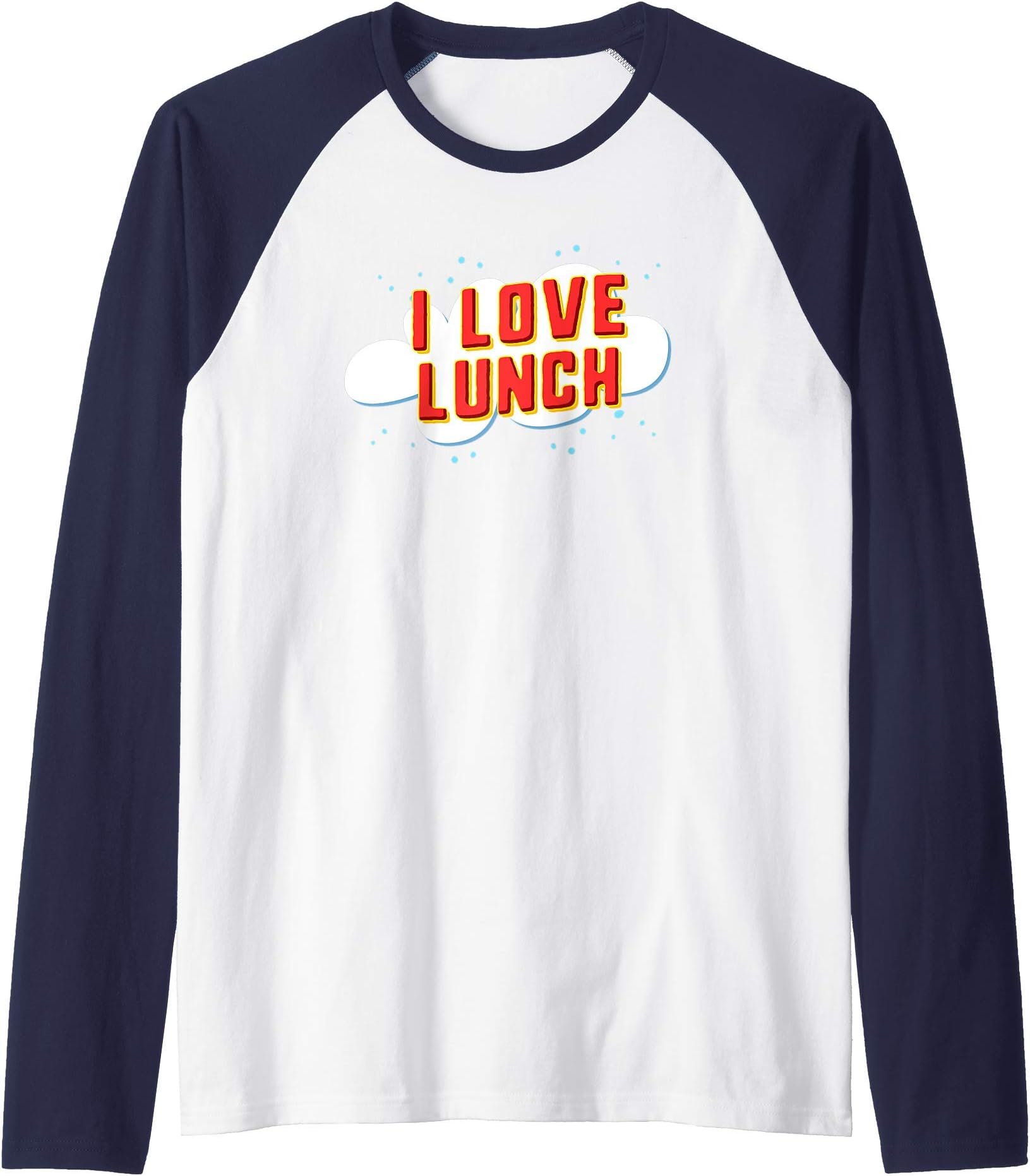 Drazzinya TeesI love lunch Raglan Baseball Tee