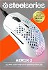 SteelSeries Aerox 3 Snow Ultra Light Gaming Mouse 8,500 CPI TrueMove Core Optical Sensor, White, 59 Grams