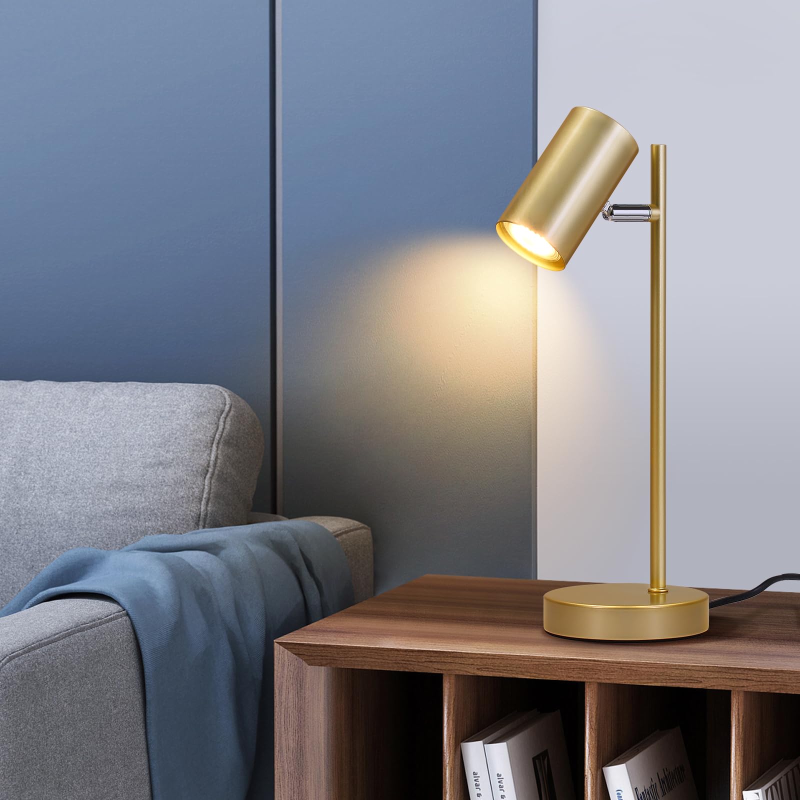 CBJKTX Lampada da comodino soggiorno lampada da tavolo oro - Lampada da