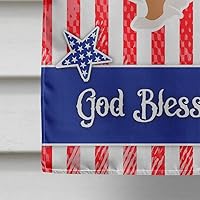 Vista 934 de Caroline's Treasures BB4243GF Bandera de jardín con texto en inglés «Merry Christmas» con texto en inglés «Merry Christmas», bandera decorativa