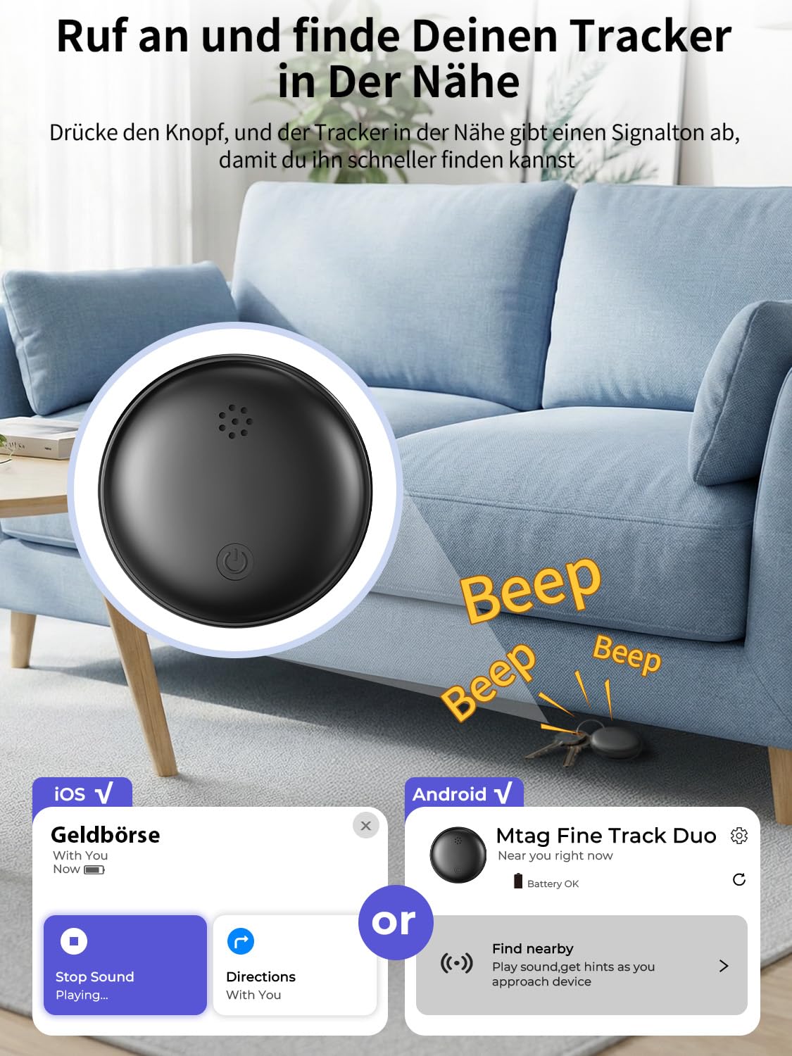 GPS Tracker Auto Ohne ABO, Magnetischer GPS-Tracker für Fahrzeuge Kompatibel mit iOS und Android, IP67 Wasserdicht, Globale Abdeckung Verstecktes Auto Ortungsgerät, für Autos,Motorräder,Fahrräder