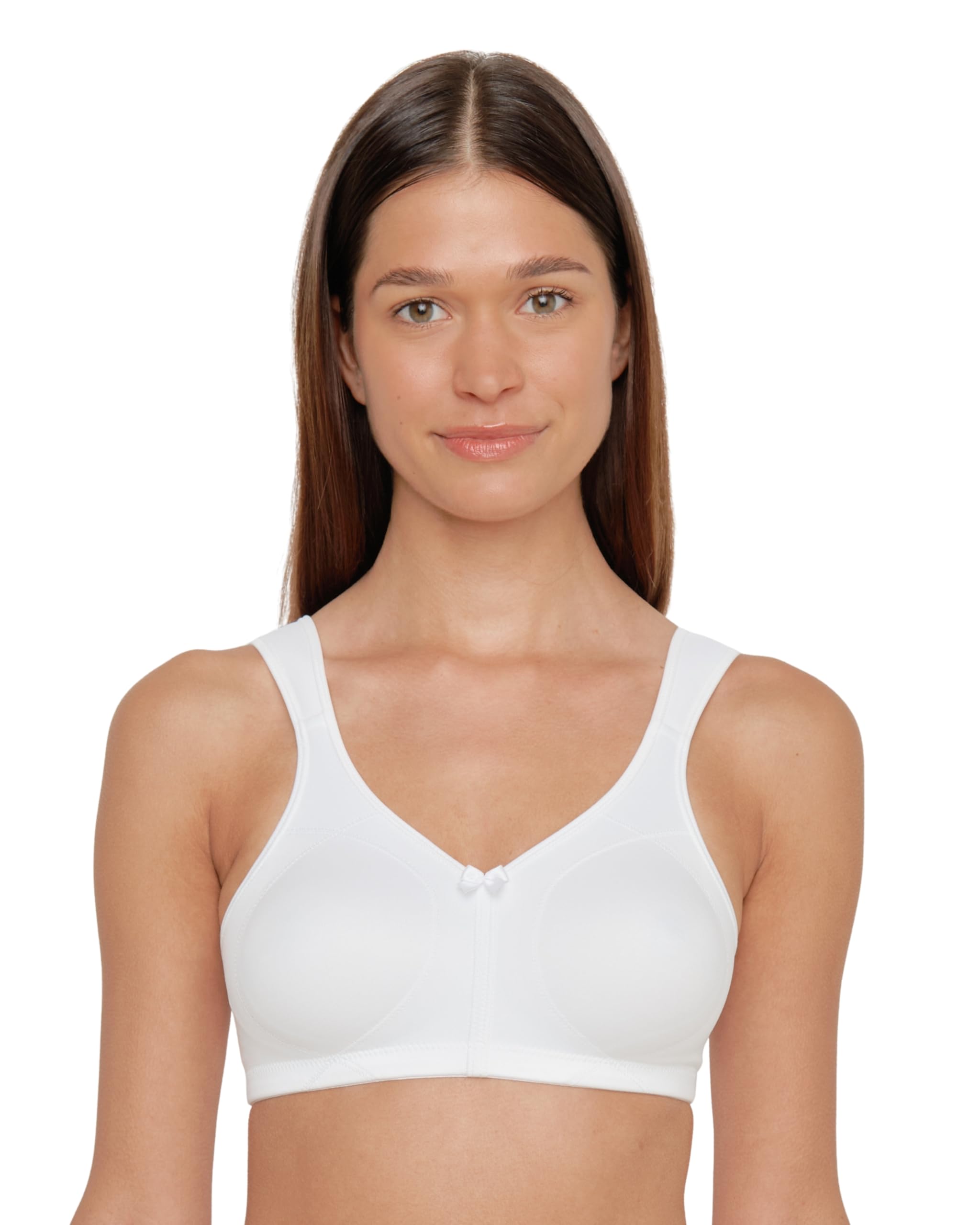 SUSA BH ohne Bügel Longline BH Classics I Bügelloser BH mit femininer Optik durch Spitzeneinsatz I Halbtransparenter BH mit 3-teilig genähten Cups