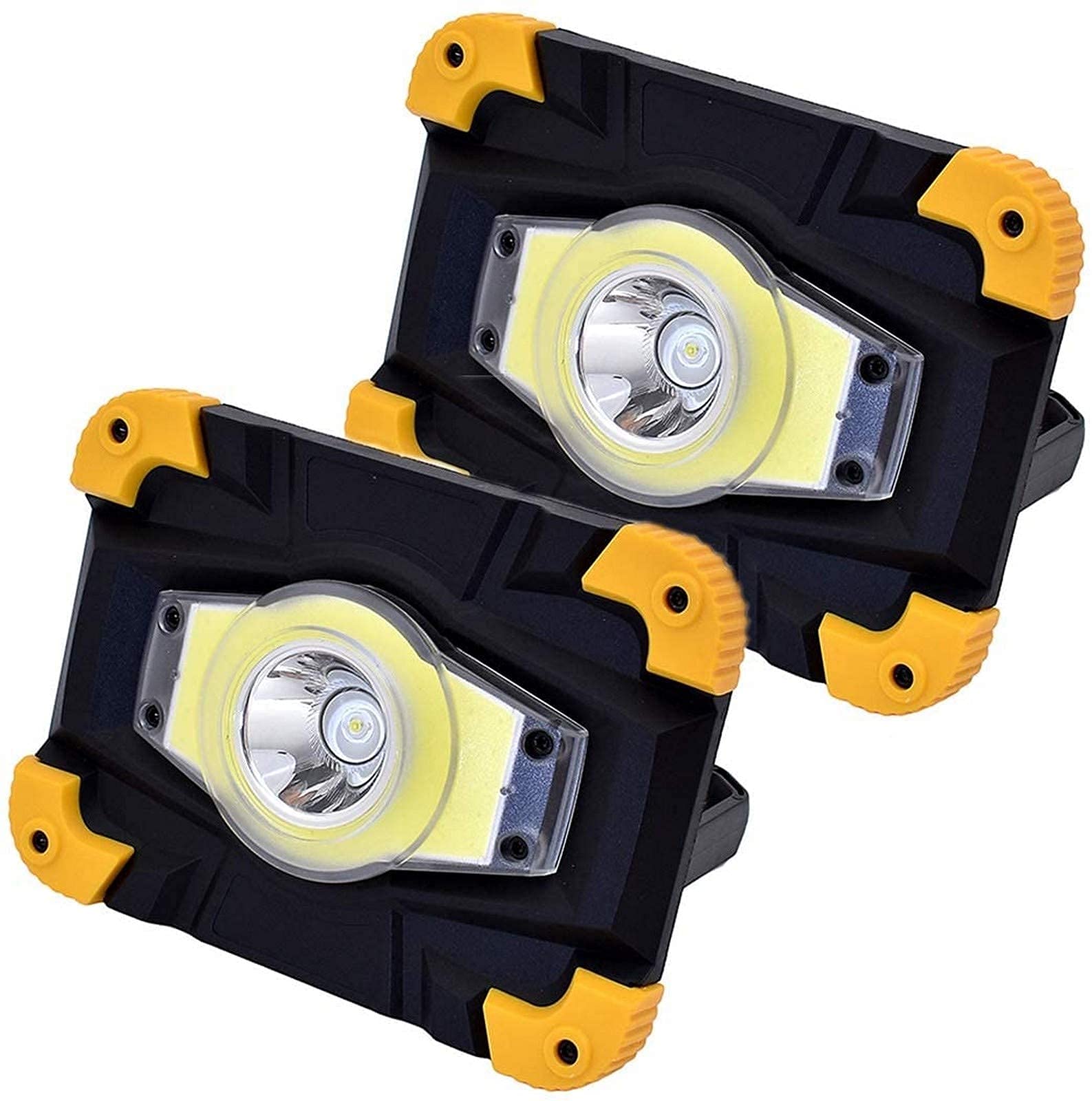 Akumulatorowa lampa robocza, reflektor LED 10 W, przenośna lampa kempingowa USB, wodoodporny reflektor budowlany IP65, 4 tryby oświetlenia do wędrówek, wędkowania i podróży samochodem
