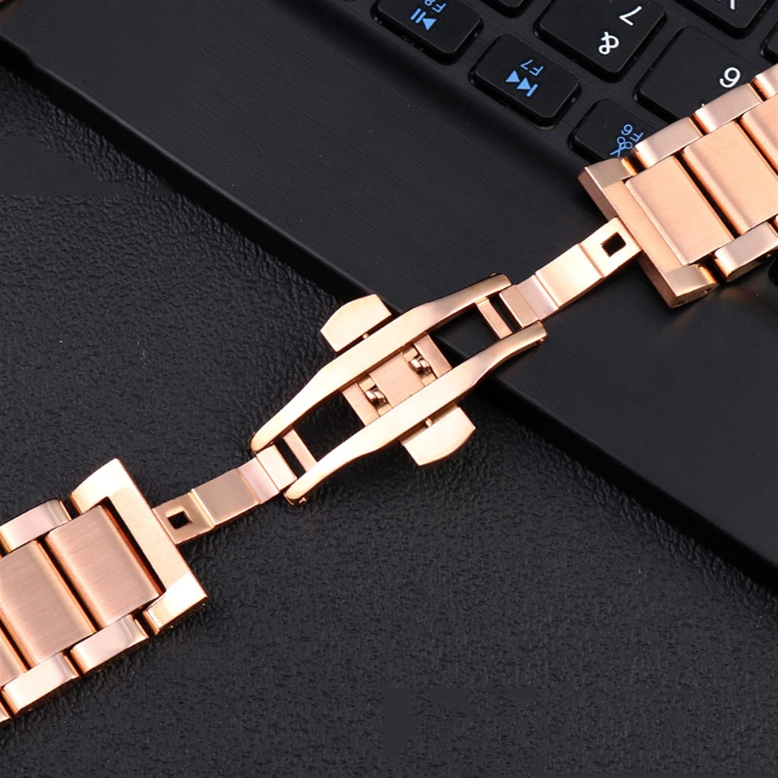 Solidna bransoletka ze stali nierdzewnej, do zegarka Hublot 27 mm x 19 mm, męski damski klasyczny pasek do zegarka ze stali nierdzewnej, do zegarka Yubo Big Bang 27 mm x 19 mm zamiennik