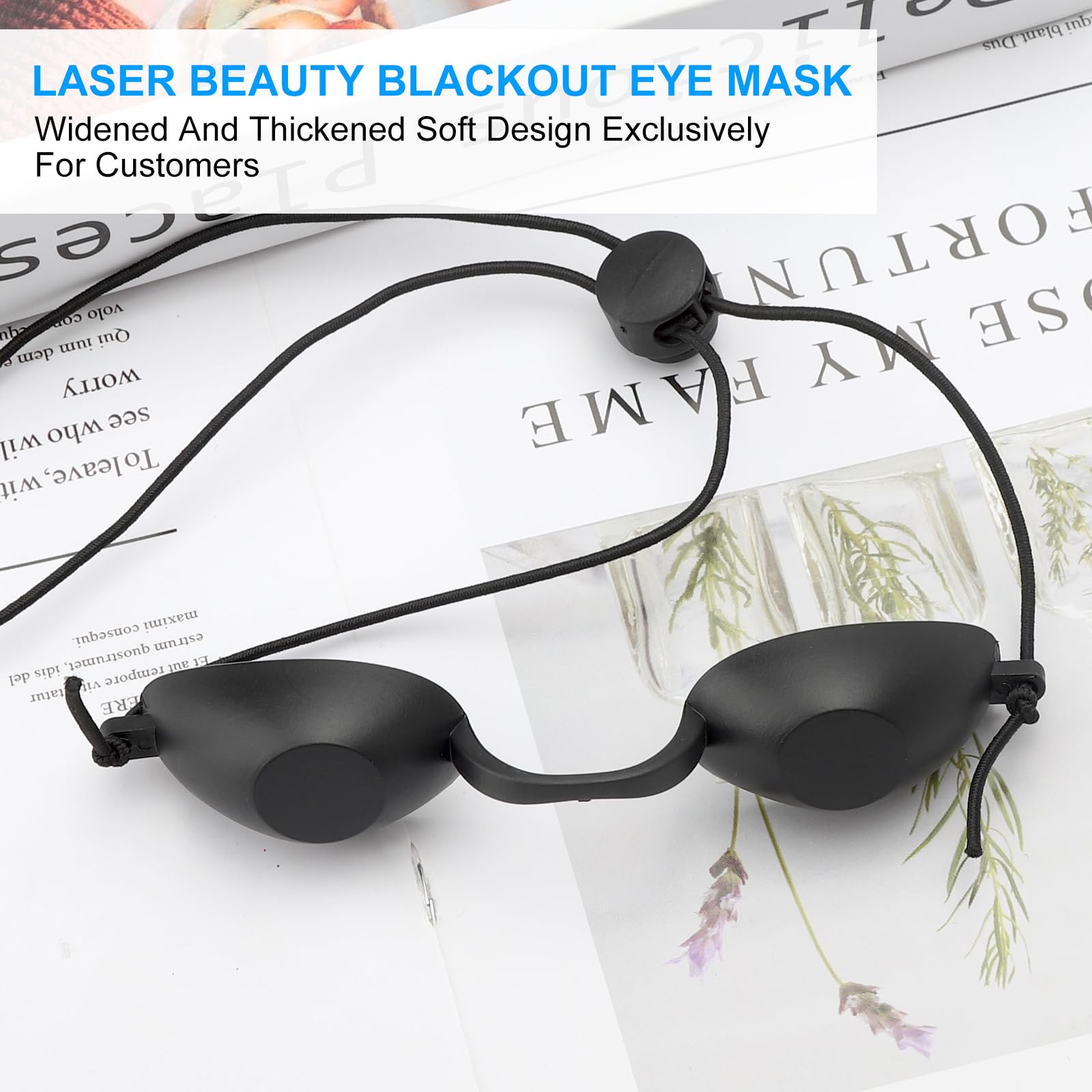 HENGBIRD Lunettes de solarium Protection UV Lampe rouge infrarouge Thérapie Cache-œil