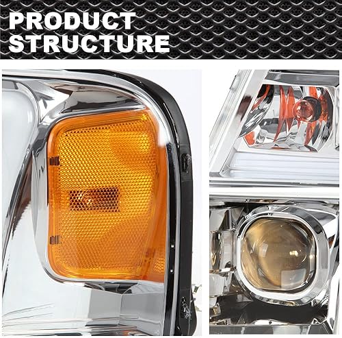 Miniatura 8 de CNNELL Conjunto de faros delanteros LED compatible con Ford F-150 Pickup 04-08Lincoln Mark LT 06-08, (no para modelos 04 F150 HeritageFlareside),