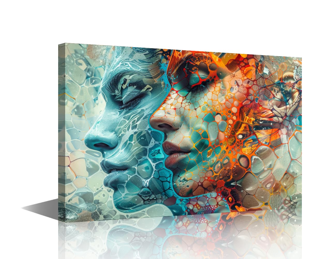 TISHIRON Wall Decor for Bedroom Imaginative Prints Contrast of Real and Selves Wall Art Framed Art Wall Decor Artwork for Walls Family Wall Decor Modern Home Decor Canvas Art Wall Hanging