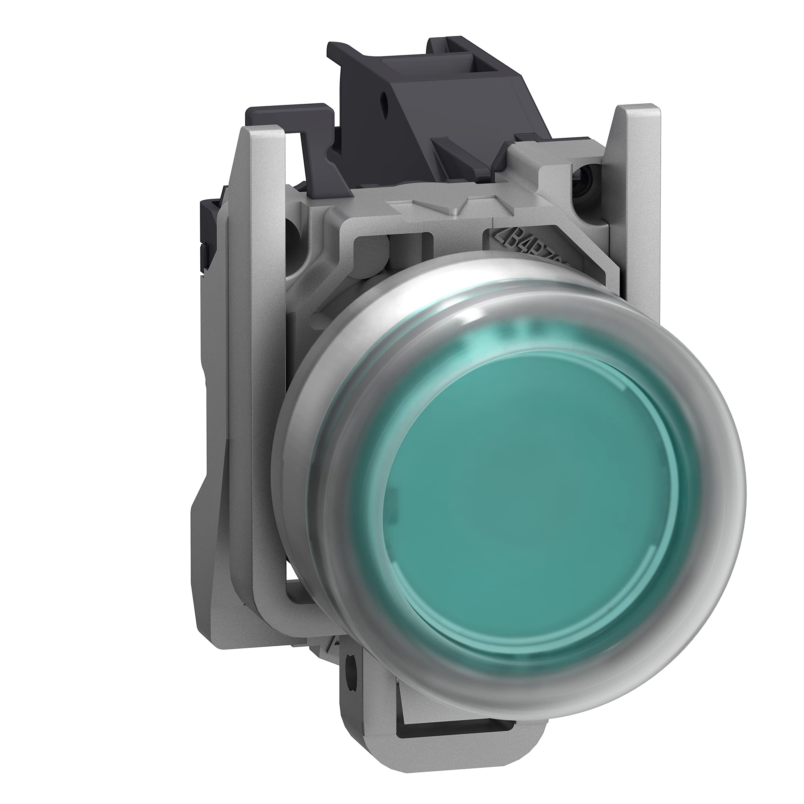 Bouton poussoir vert rasante ATEX étanche avec capuchon 1NA
