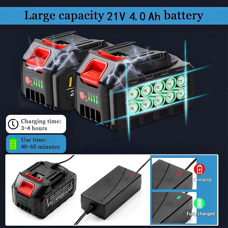 TOOLTESOO Akkus Fűkasza Makita Akkuhoz 750W Kefe Nélküli Motor 180° Összecsukható