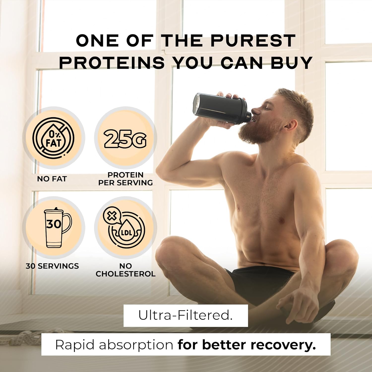 Muscle Feast Grass-Fed Whey Protein Isolate, All Natural Hormone Free Pasture Raised, Whey Isolate Protein Powder for Men and Women, Clean, Gluten-Free, Delicious Isolate Protein - Vanilla, 2lb - Image 2