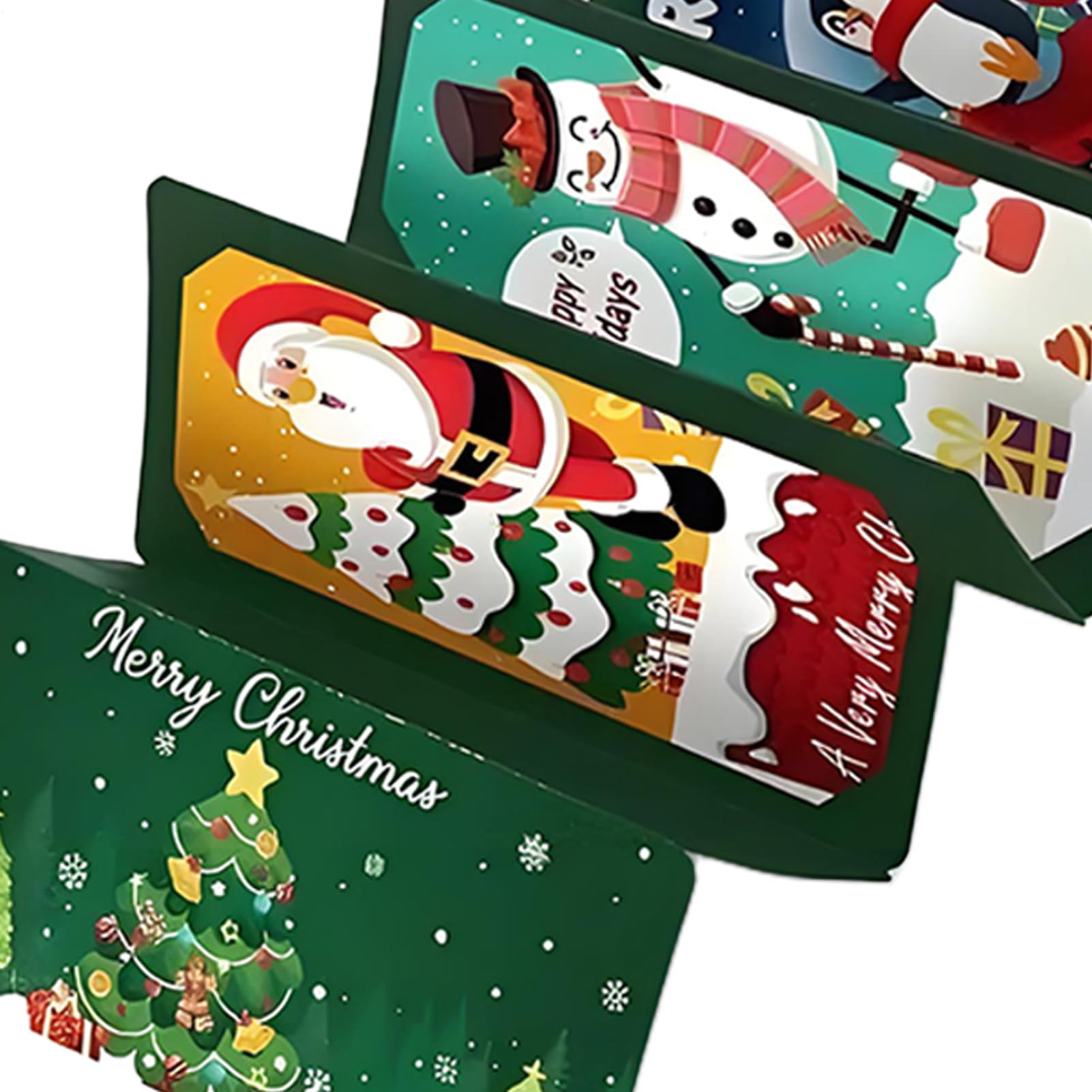 Porte-Billets Surprise de Noël,10 Fentes pour Cartes et Chèques Enveloppe Cadeaux de Fête - Porte-Cartes De Noël,Pour Amis Hommes Femmes Garçons Filles Adolescents Père