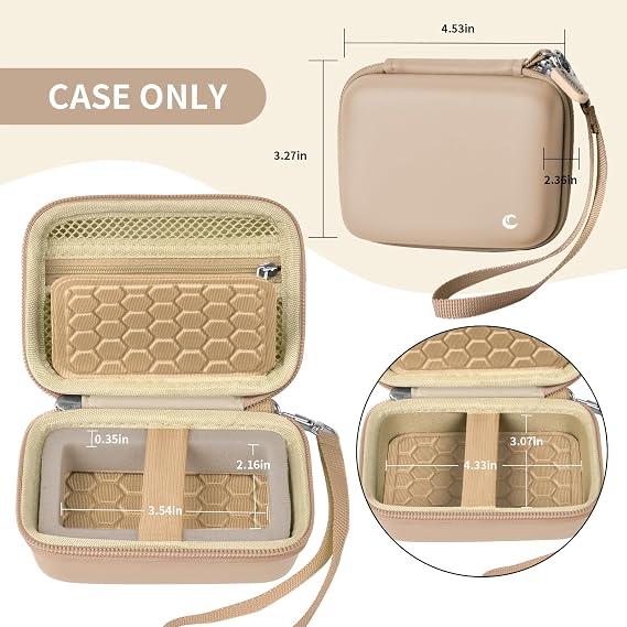Comecase Digital Camera Case for Kodak PIXPRO FZ45 FZ55 for Travel, Beige