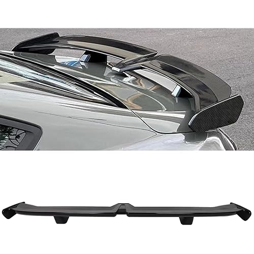 54 Inch Universal Rear Trunk Spoiler PRO Style Trunk Wing Car Tail Spoiler W/Adhesive, Carbon Fiber Look