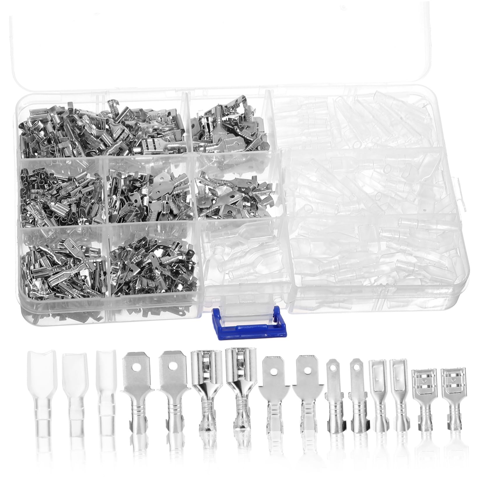 Garneck Electrical Connectors Kit 540 Pcs Spade Connectors Heat Shrink Male Female Set