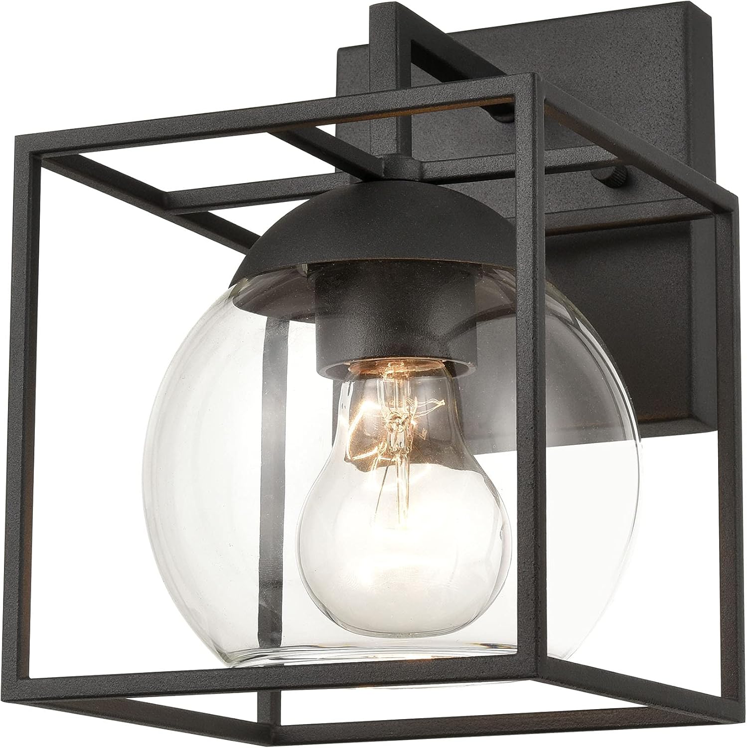 Elk Home 47320/1 Cubed 9'' High 1-Light Outdoor Sconce in Charcoal 20 W X 21L X 38H Charcoal