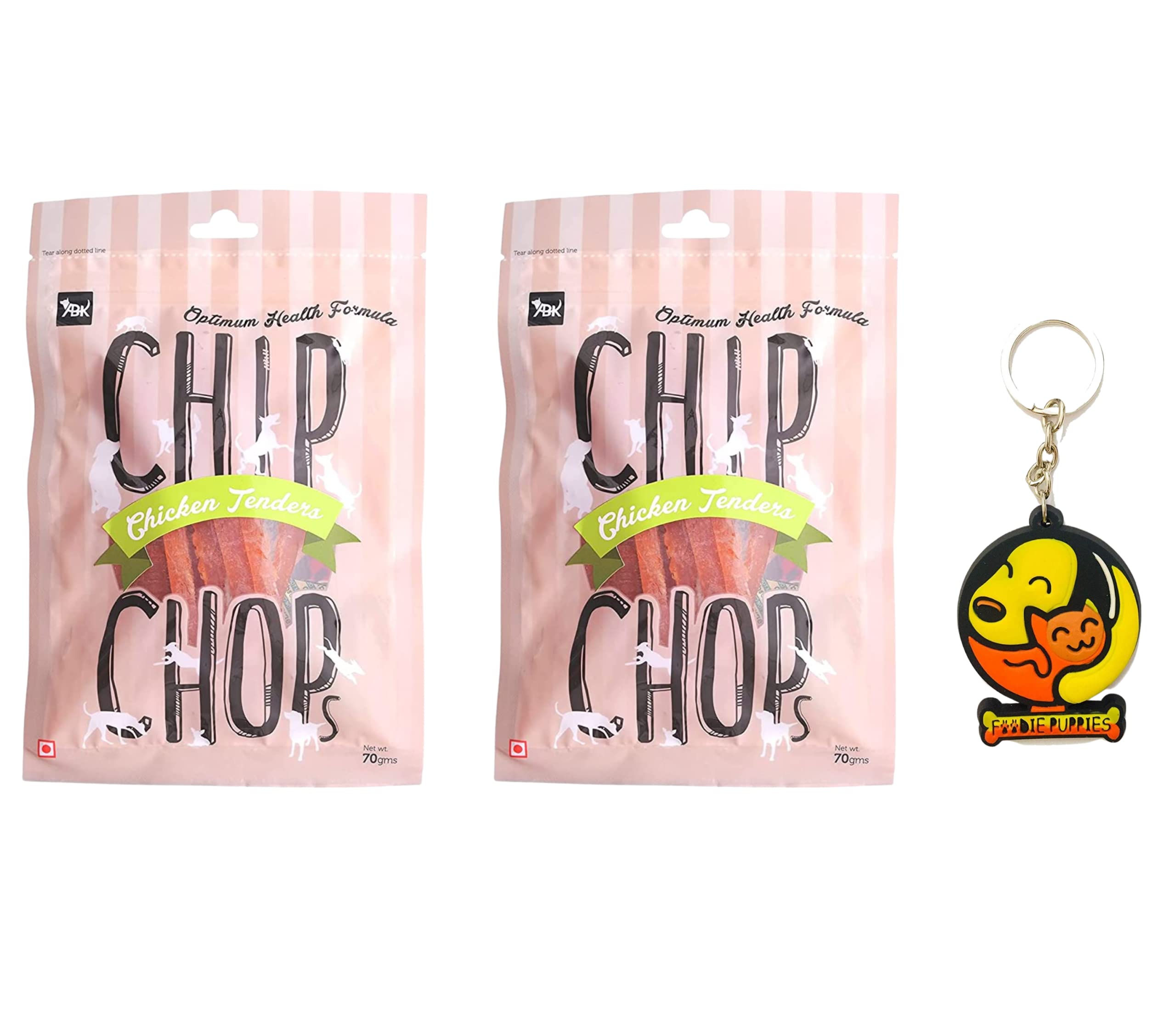 Chip Chops Chicken Tenders Dog Treats - 70g (Pack of 2) Healthy, Tasty, High-Protein Snacks for Training & Rewards | Suitable for All Breeds | Sold by Foodie Puppies with Free Keyring (B09DPFNQJP) Amazon Price History, Amazon Price Tracker