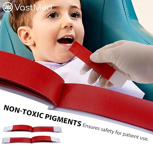 Miniatura 26 de 180 hojas de papel articulado de grado dental Papel articulado micron Bite y película de doble cara para ajustes oclusales e interproximales