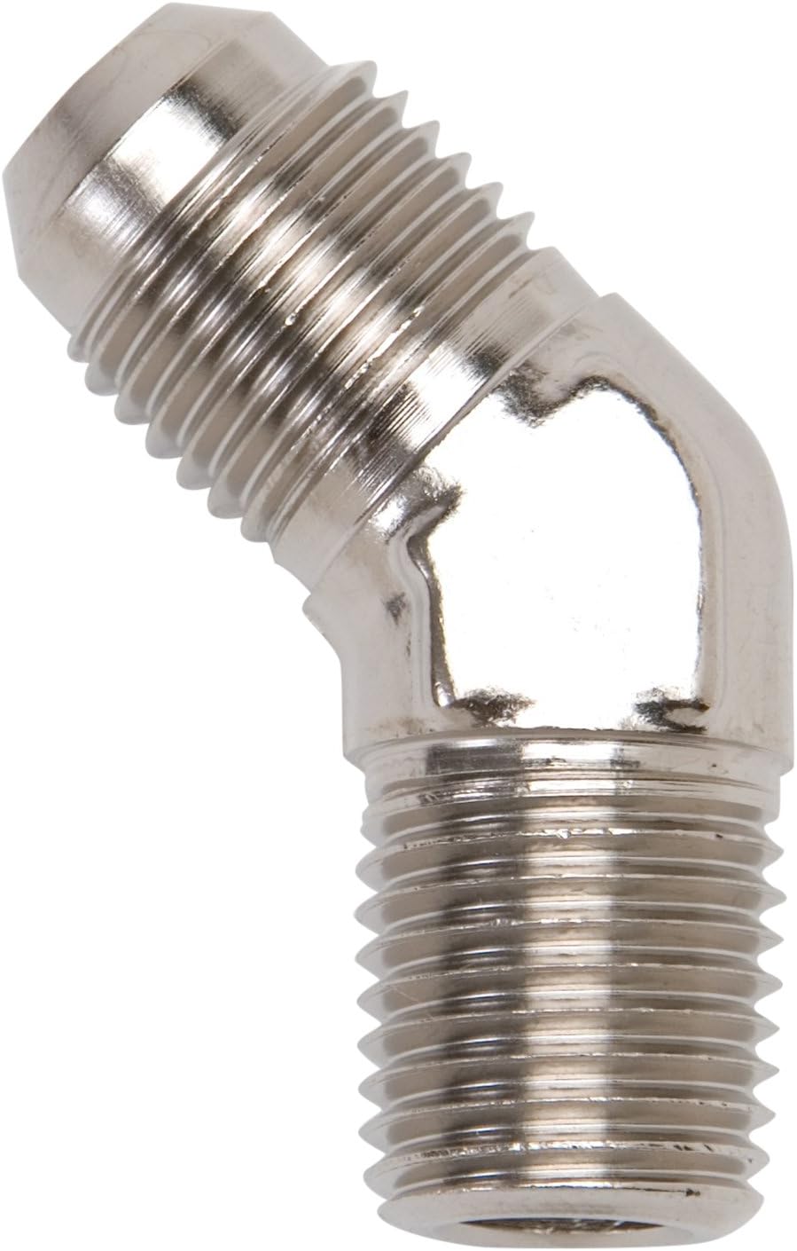 Edelbrock 662391 Endura -6AN to 3/8 NPT 45° Pipe Adapter