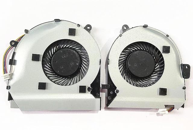 Fleshy Leaf CPU+GPU Cooling Fan Replacement for Asus ROG Strix GL502VM GL502VY ZX60V FX60VM S5VM GL502VSK DC5V (Thin)