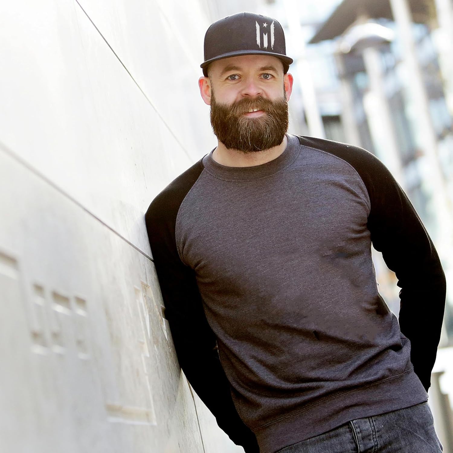 Flat Bill Hats for Men Snapback Hats for Men Baseball Cap for Men Black Snapback Women Fitting Hat - Image 3