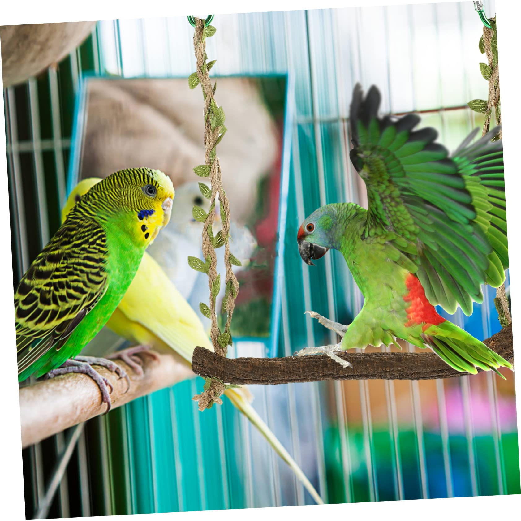Yardwe 5stücke Parakeet Schaukelspielzeug Für Papageien Natürliche Vogelspielzeug Perch Für Käfige Für Wellensittiche Und Kleine Vögel Fördert Spiel Und