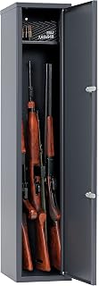 Buffalo 1015 Gun Rifle Shotgun Metal Small Security Cabinet Safe Storage with Separate Pistol/Ammo Area - SK New Interiors