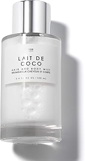 Le Monde Gourmand Lait de Coco Hair & Body Spray Mist - Bergamot, Vanilla, Coconut Fragrance Notes- 3.4oz (100ml)