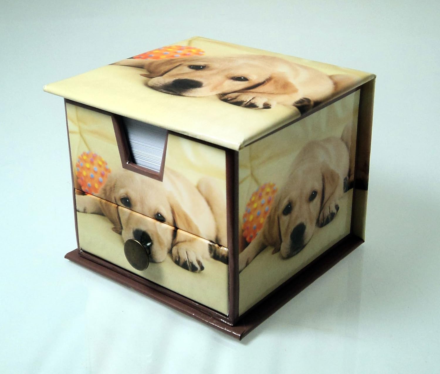 Memo Cubes with Drawer Dogs + Puppies Home & Kitchen
