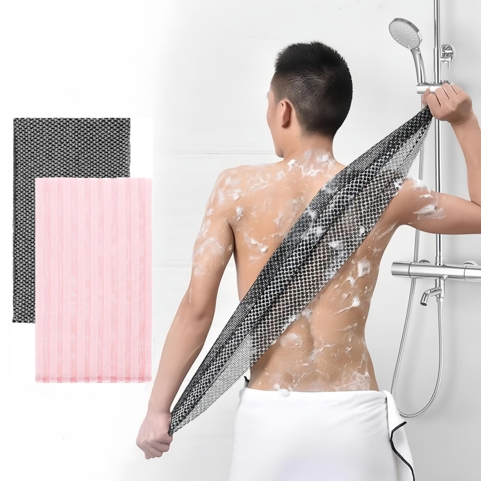 2 Pack Exfoliating Towel For Spa, Hydrotherapy, Onsen & Home Shower