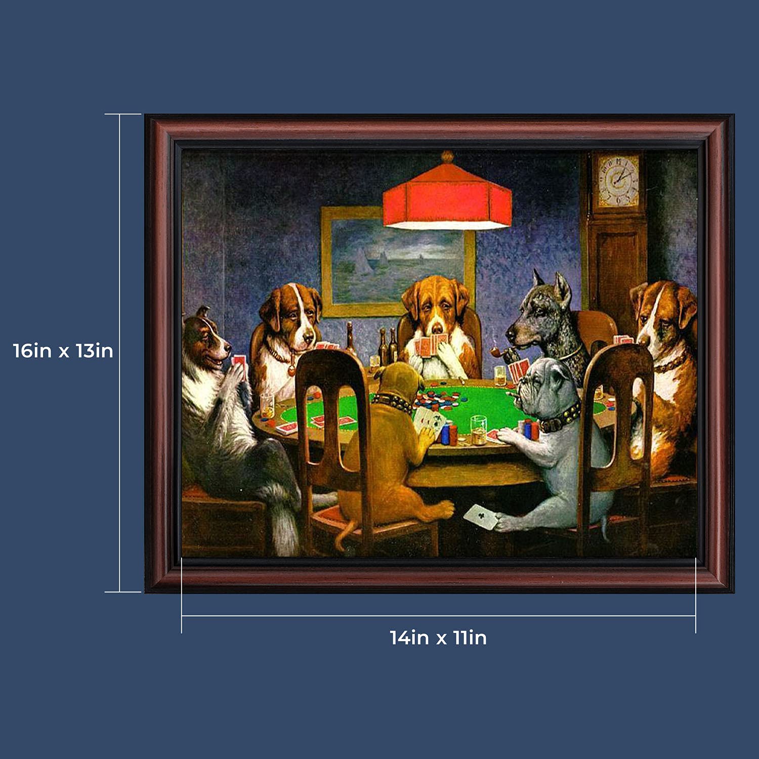 Amazon.co.jp: Cassius Marcellus Coolidgeによるポーカーをする犬  