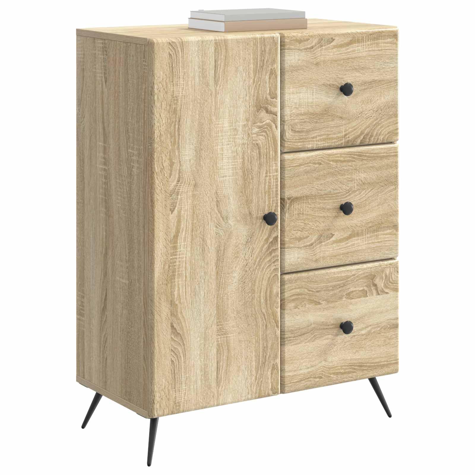 Credenza Buffet in Legno Rovere Sonoma 66x34,5x90 cm