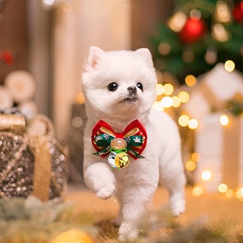 Miniatura 5 de Augshy 200 cascabeles de cascabel de 35 pulgadas, campanas de manualidades a granel para decoración de Navidad, hogar y mascotas, decoración de