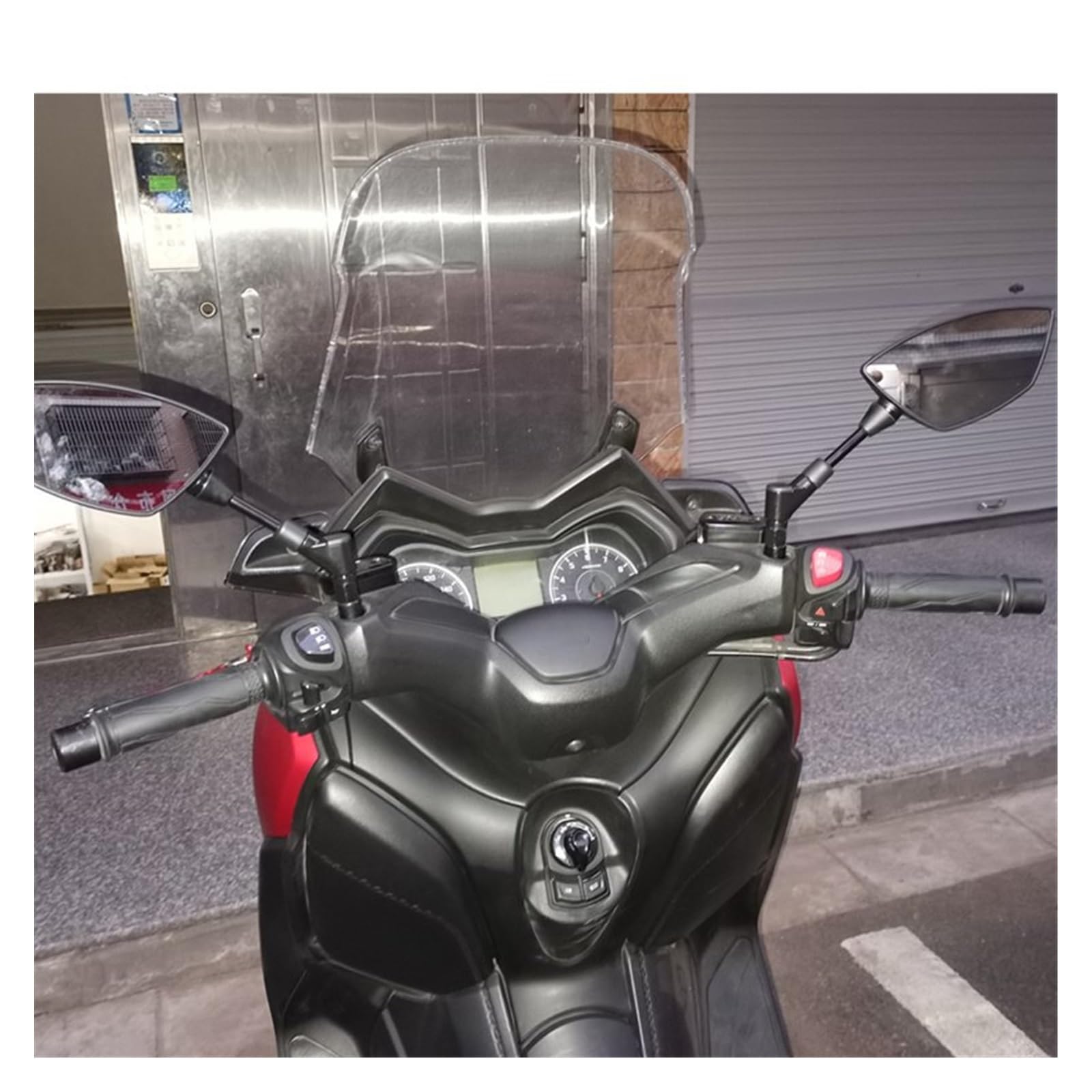 Lenkerendenspiegel Für Suzuki Für Burgman 400 650 125 200 Für AN125 Für AN250 Für AN400 Für AN650 Motorrad Rückspiegel Motorrad Spiegel(2)