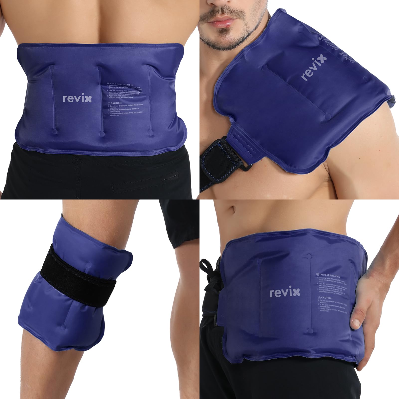 Amazon.com: REVIX Ice Pack for Injuries Reusable Gel for Lower