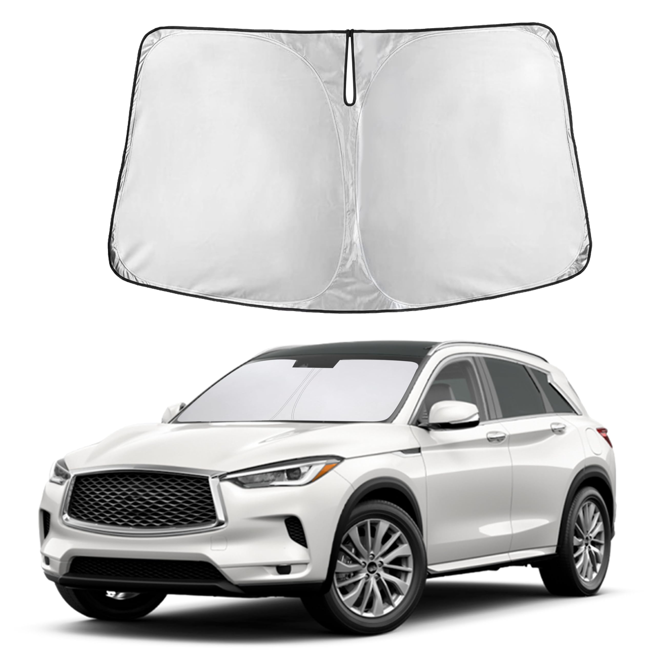 Autovir Windshields Sun Shade Fit for 2019-2024 2025 2026 Infiniti Qx50